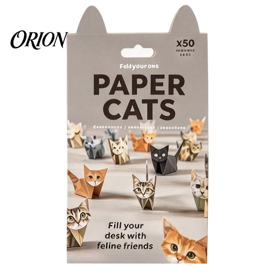 3D Animal Paper Folding Origami Craft Kit, DIY Cat Dog Set with Instruction, Handmade Desktop Decoration Fun Screen?Free Art Activity, Creative