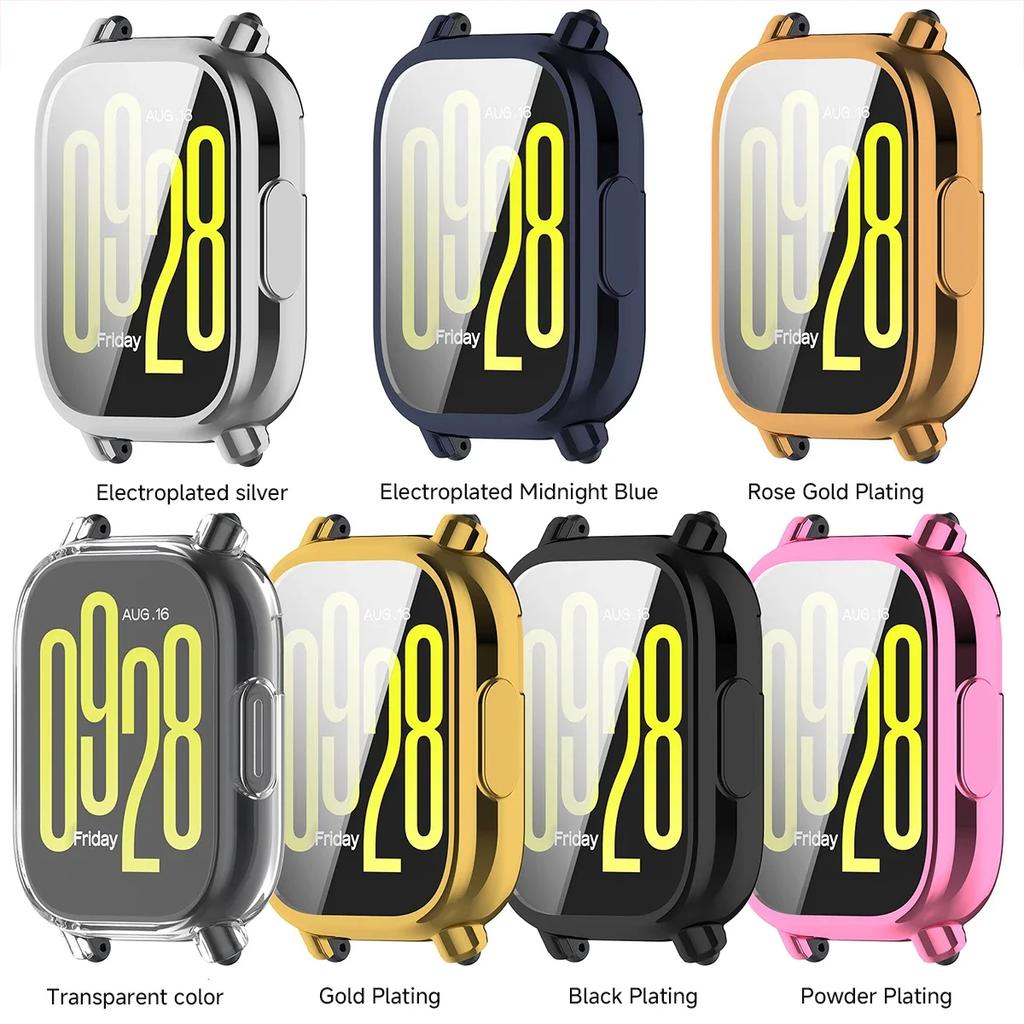 TPU Screen Protector Cover For Xiaomi Redmi Watch 5Active/Lite Smart Watchband Case Protective Shell for Xiaomi Redmi Watch 3