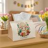 1pc Adorable Kawaii Easter Tissue Holder, Lamb Floral Pastel Design, Perfect for Outdoor Gatherings, Daily Desktop Tissue Organizer, Ideal for Bedroom