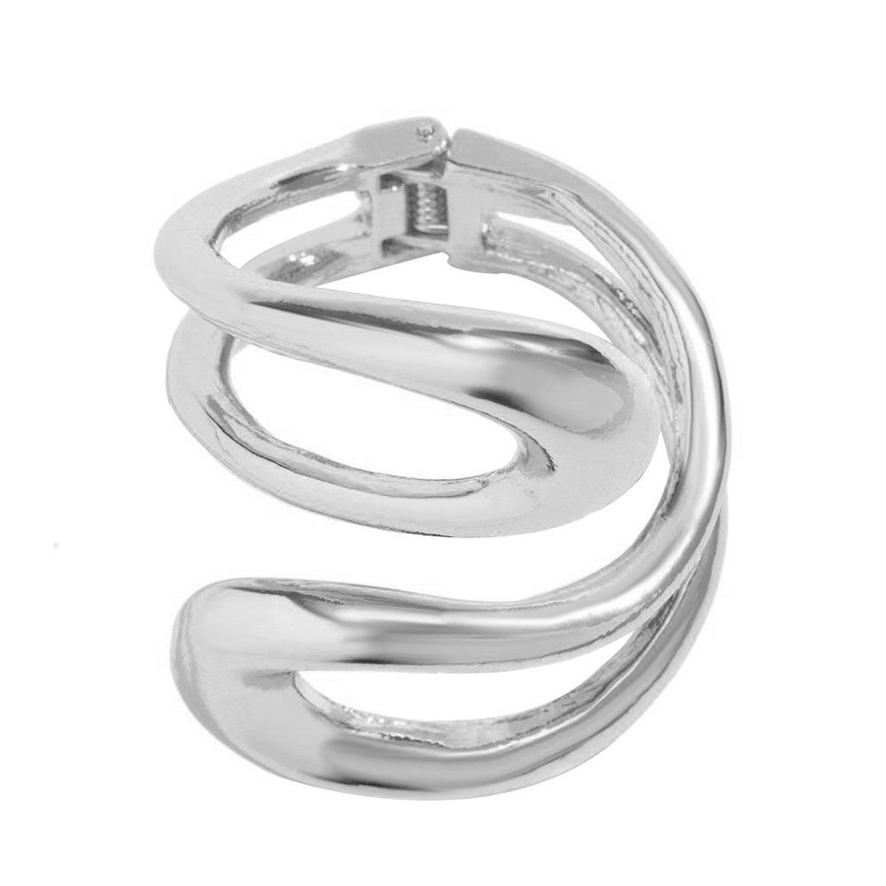 

Модное металлическое преувеличенное ожерелье Преувеличенный серебристый золотистый панк-браслет Витое роскошное цепочное ожерелье Женщина Девушка