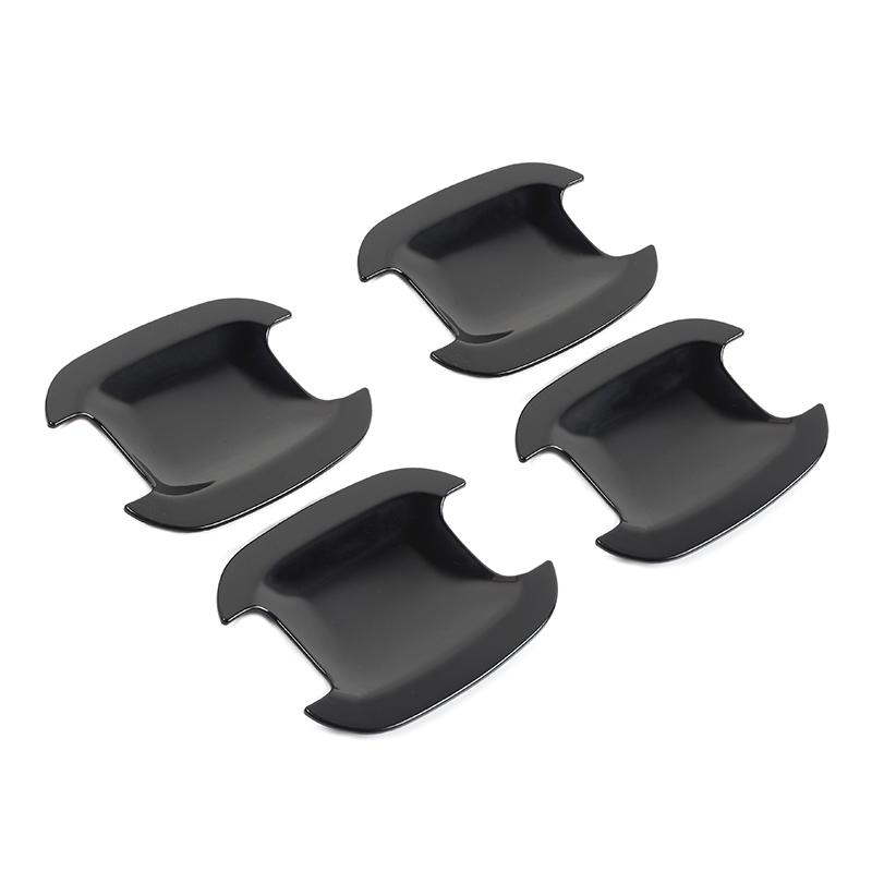 

TESIN ABS углеродное волокно внешняя дверь чаша декоративная крышка Наклейки для Ford Bronco Sport 2022 экстерьер автомобиля чёрный