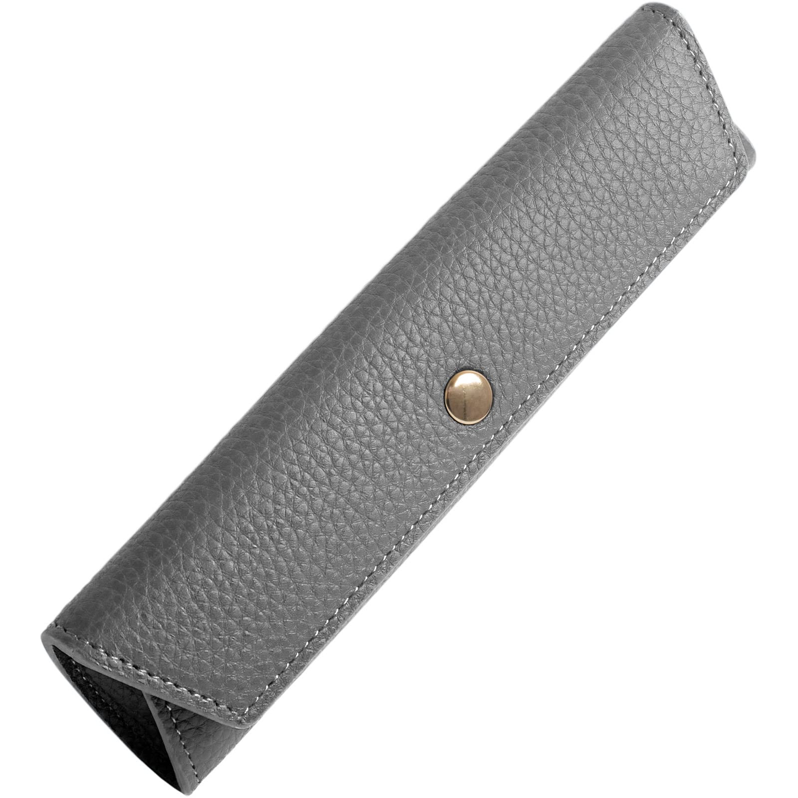 

MALTA Slim Leather Pencil Simple Fits Fountain Pens and Premium Ballpoint Compact and Suitable for Business and Formal Men and Gray Case, Design, серый