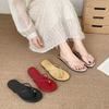 Ladies' Thin Strap Flip Flops for Summer Outdoor Fashion, Soft Bottom Clip On Beach Slippers, Anti Slip Sandals