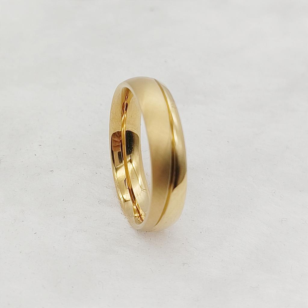 Couple Wedding Rings For Men Lover's Alliance Male Female Ringe Anniversary Stainless Steel Jewelry Ring Woman Gold Color