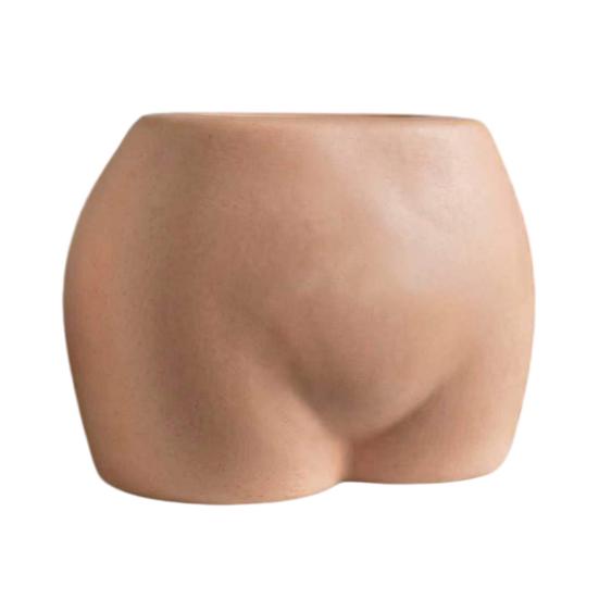 Boîte à mouchoirs Forme de Fesses Parodique Résine Durable Imperméable Finition Mate Distributeur de mouchoirs