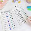 Student Message Checklist Memo Plastic Board Children's Self-discipline Punch Card Chore Chart