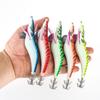 Green Blue Red Yellow Wood Shrimp Lures ABS Fishing Bait New Octopus Lure  Fishing Accessories