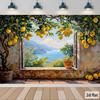 2D Flat 1pc Tree Backdrop Banner - Theme Rustic Style For Party Decor Theme Photo Backdrop 2D Flat