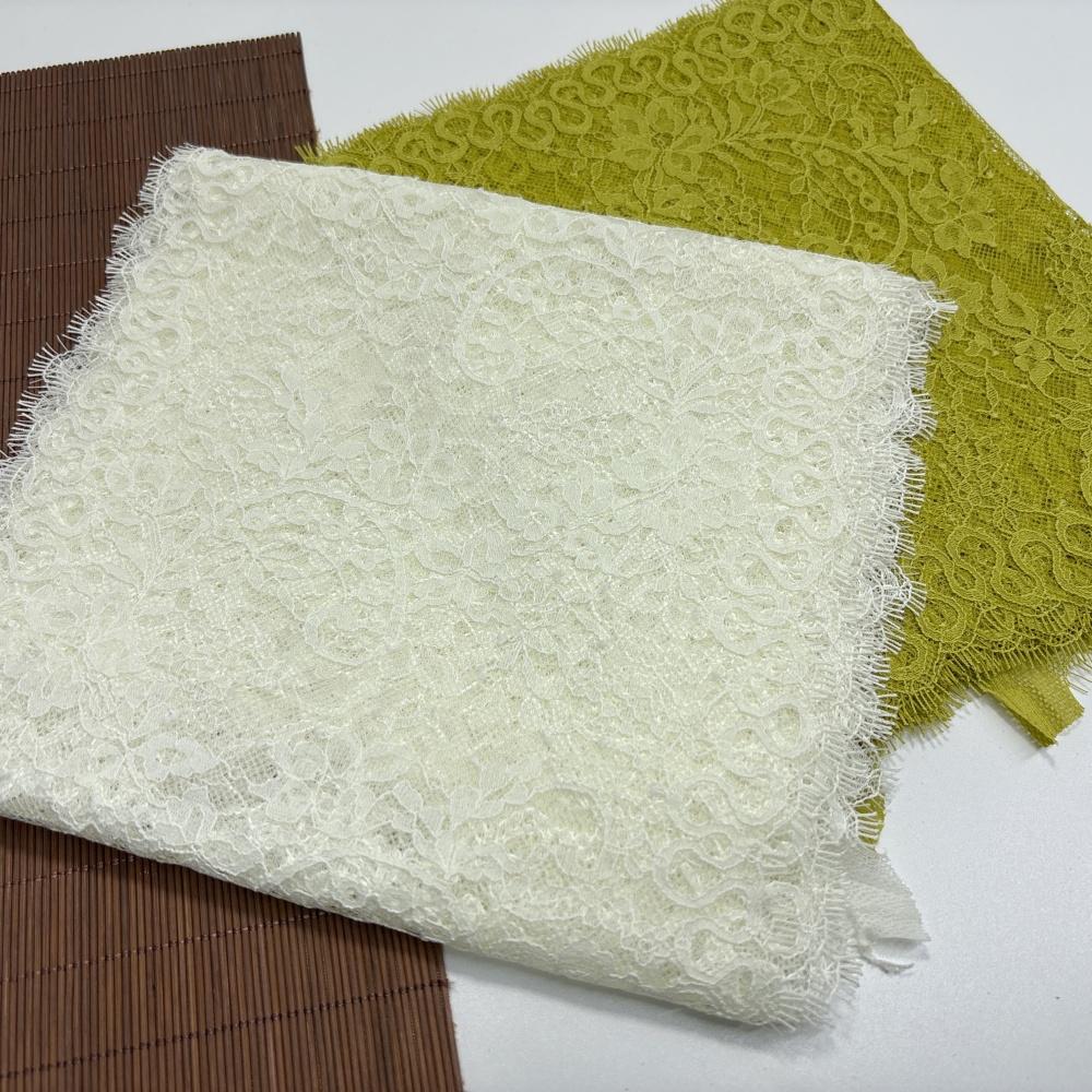 3m X 22cm Chantilly Lace, Inelastic French Eyelash Lace Fabric for Sewing, Bra, Underwear, Lingerie, Dress, Garment, Crafting
