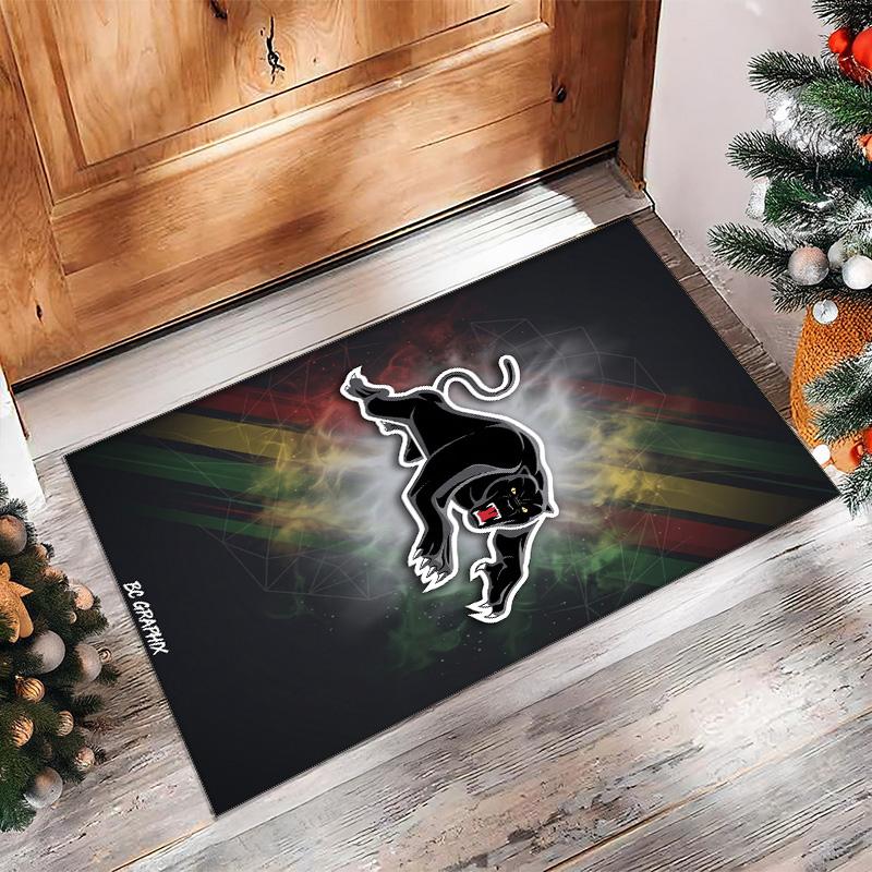 Penrith Panthers Kristall-Samt-Teppich Weich Anti?Rutschfeste Fußmatte Bequemer Wohnzimmer Schlafzimmer Dekor Teppich