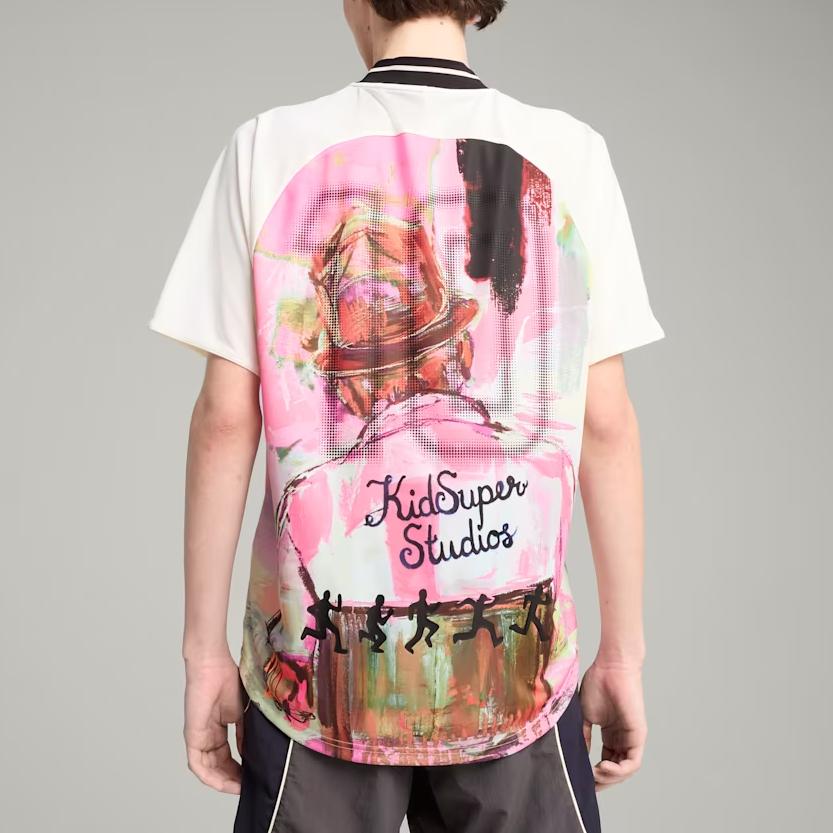 Puma X KidSuper Graphic Jersey Warm White Men Tops Cream 629512-76