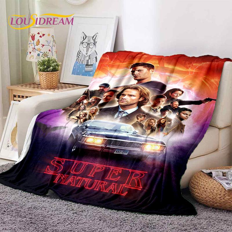 SPN Nejnovější Nadpřirozený Dean Sam Měkké Flanelové Deky, Přehoz Pohodlná Deka na Piknik Postele Pohovku Domácí Ložnice Dárek