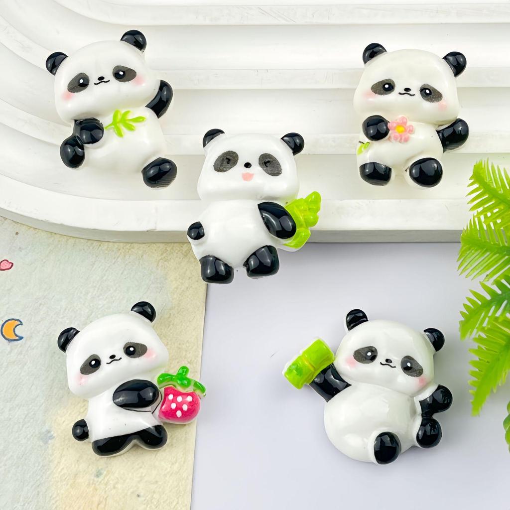 Cute Cartoon Bear Resin Hair Clip & Phone Pendant Set