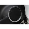 For BMW 3 4 Series GT 2013- ABS Silver Inner Door Speaker Frame Cover Trim