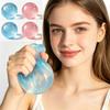 @ Blue Purple Soft Elastic Squishy Toy Cute Pressure Resistant Fidget Toy Simulation Ball Transparent Ball Stress Relieving Toy