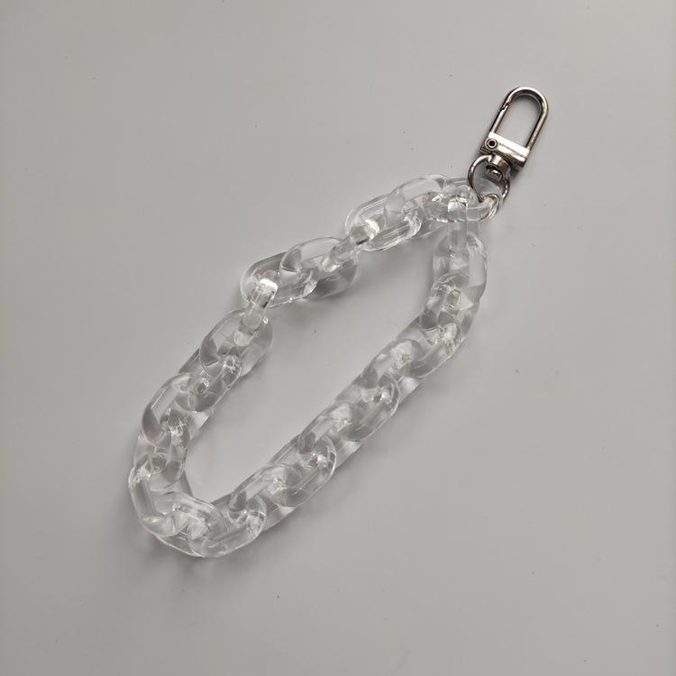 Handy-Fingerriemen Kette, Acryl Handy-Zubehör Riemen Kette Handgelenk Schlüsselanhänger Riemen Fingerarmband Kette