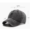 Sporty Common Unstructured Soft Custom Logo Unisex Vintage Distressed Cotton 6-Panel Baseball Cap Dad Hats Metal Four
