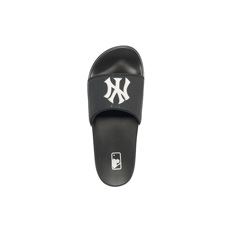 MLB Slipper New York Yankees Classic Sports Casual Slide Sandals Unisex Footwear Black White 3ALPAD323-50BKS