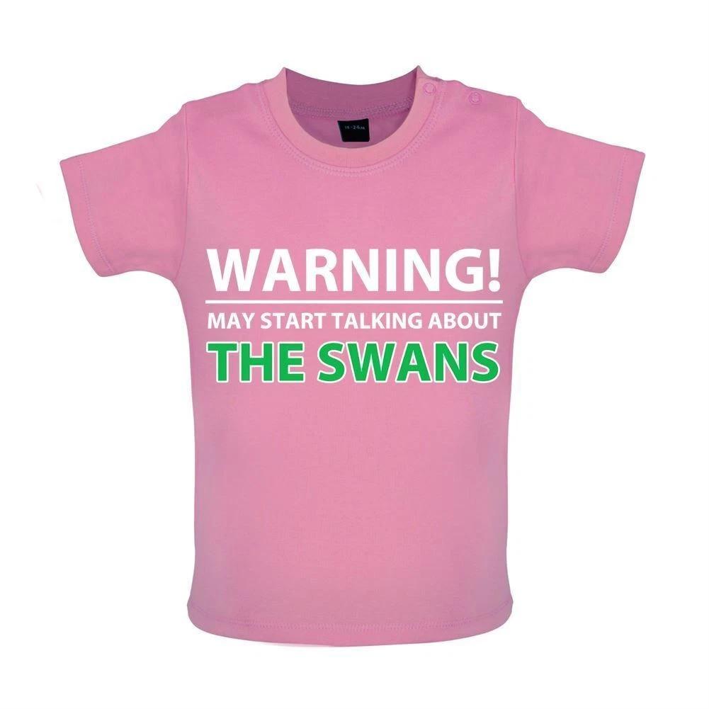 Swan Talking Warning - Kids T-Shirt Tees Top - NEWPORT Pagnell Love Team 110