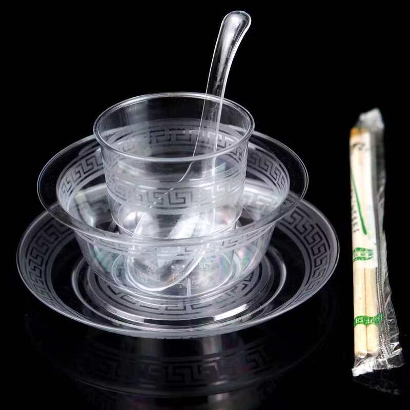 Yingtang 100-Piece Disposable Tableware Set