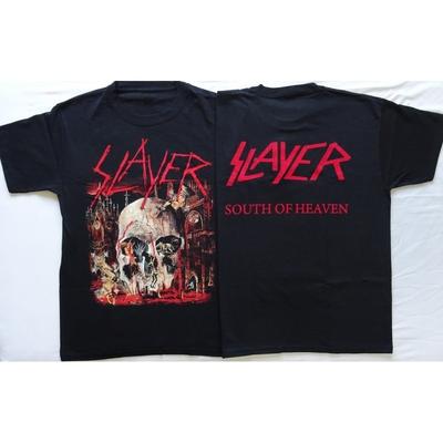 Slayer South of Heaven Men's T-Shirt Short Sleeve Cotton Tee Vintage Metal Band Tops Y2k Brand T-shirt Summer Men Women Clothing