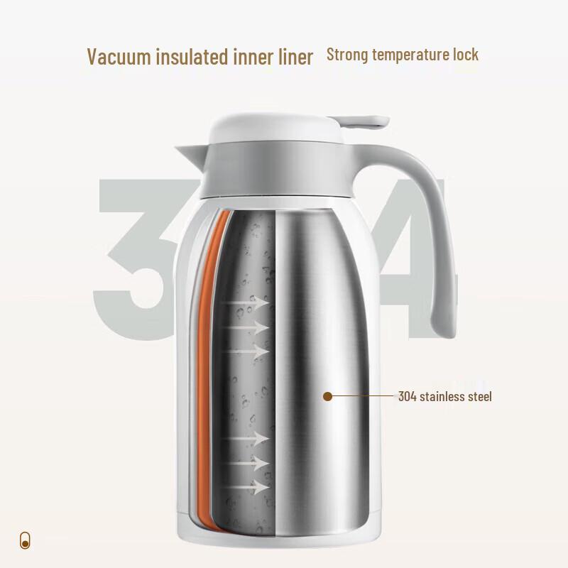 FUGUANG 2.2L Stainless Steel Press-Type Thermos Flask