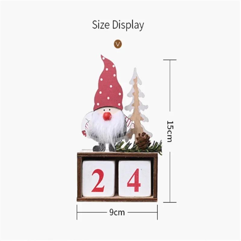 Vánoční kalendář Párty Domácí dekorace Veselé Vánoce Novoroční dárky Santa Vánoční dekorace Domácí módní doplňky Potřeby