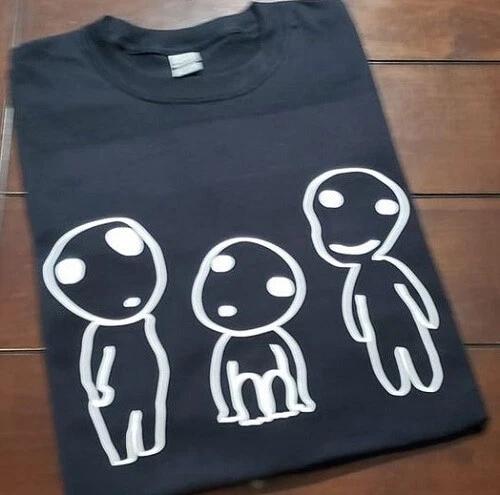 Princess mononoke Kodama spirits T shirt Tee anime XXXL