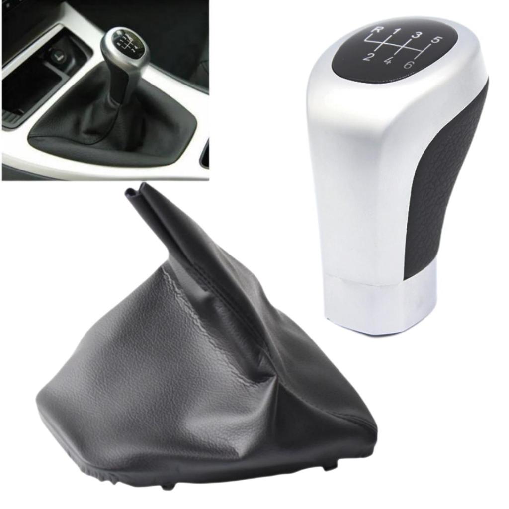 Left Dtriver Gear Shift Knob Shifter Lever Stick Gaiter Boot Cover Cars Accessories for BMW 3 Series E90 E91 E92 E93 2005-2012