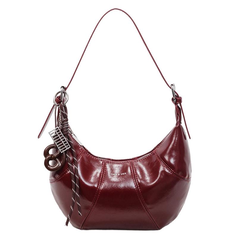 Autumn/Winter 2025 Minimalist Large Capacity Shoulder Bag - Casual Crossbody Dumpling Design