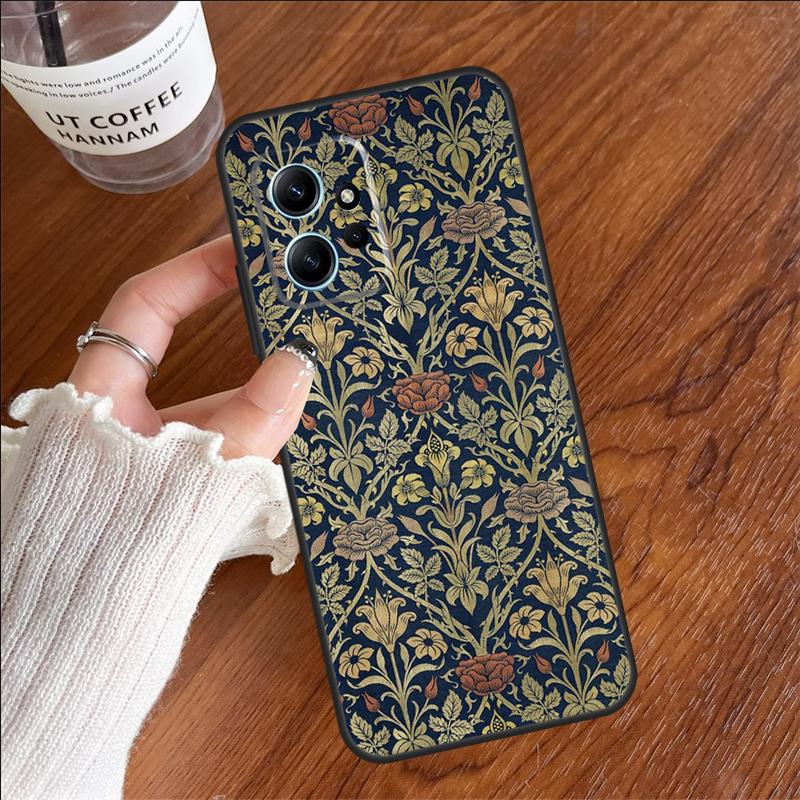 William Morris Case For Xiaomi Redmi 13C 14C 10C 12C Redmi Note 14 12 11 9 10 13 Pro 9S 10S 11S 12S Cover