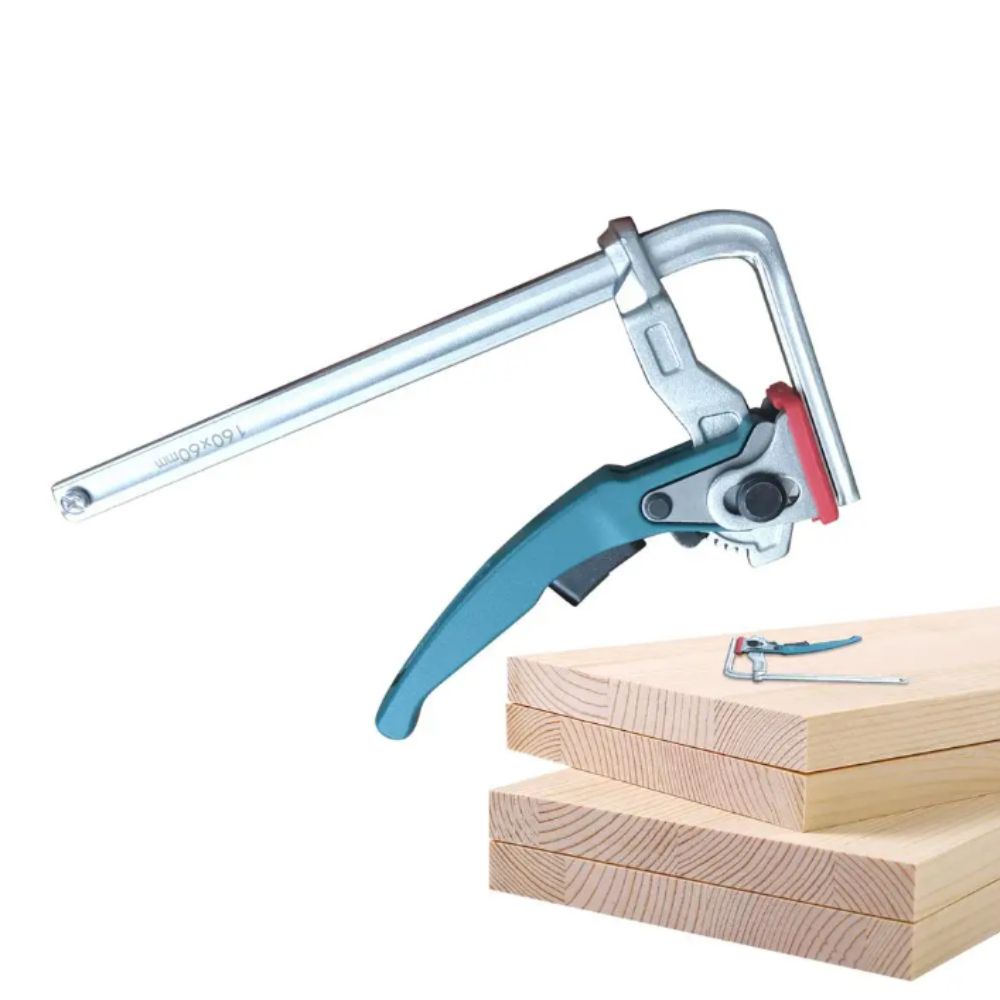 Zinc Zinc Alloy Steel Quick Release Clamp Quick Ratchet Bar Clamp Ratcheting Table Clamp Guide Rail System