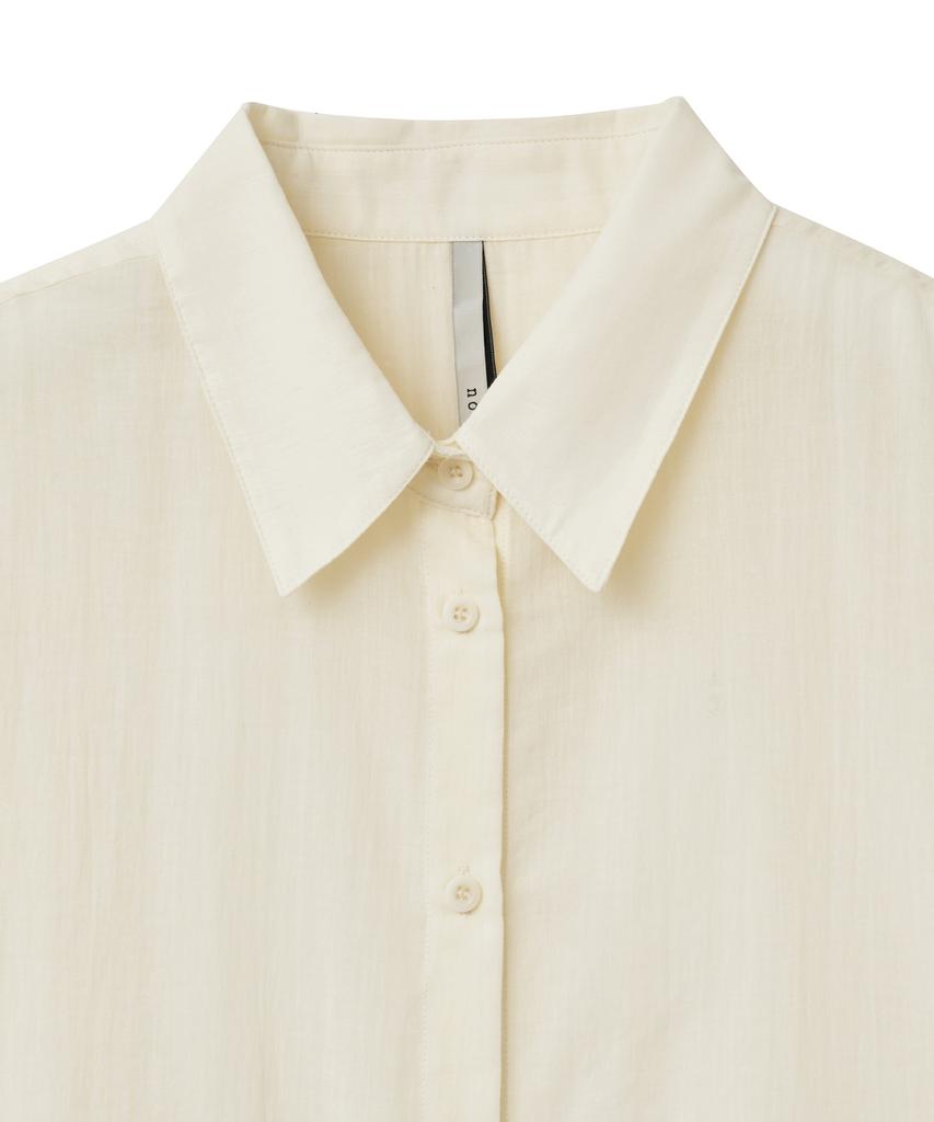 Noir For Woman Pale Scarf Loose Fit Shirt (Buttercream)