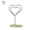 1PC Various Shapes Place Card Holder Table Metal Table Numbers Holder Paper Menu Clips Romantic Photo Holder Desktop Decoration