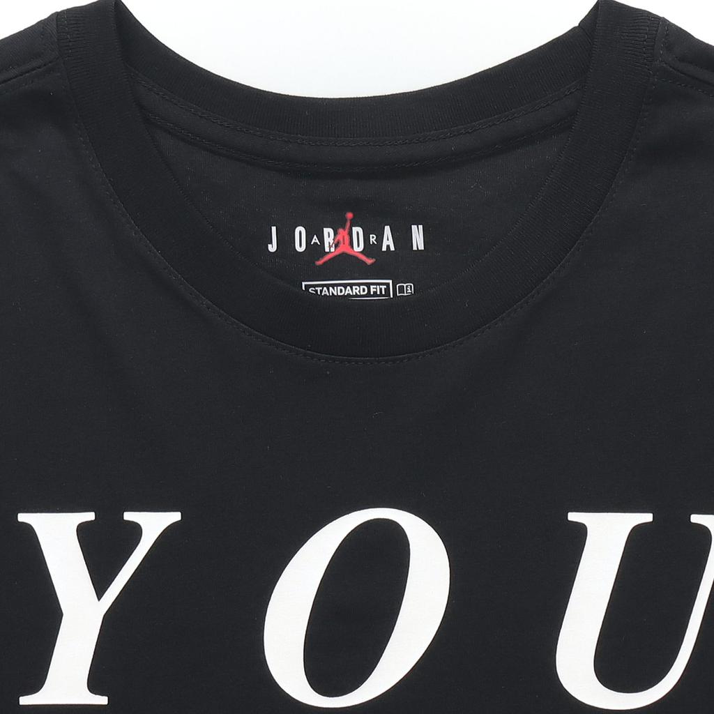 Jordan T Shirts Men's Black Crew Neck Moderate Straight Fit CZ2956-010