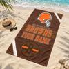 Cleveland Browns Custom Name Beach towels also serve as bath towels summer essential a musthave for the outdoors the beach and the pool