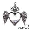 Christmas Decorations Charms Jewelry Gothic Style Peach Heart Charms Pendant Items Craft Pendants