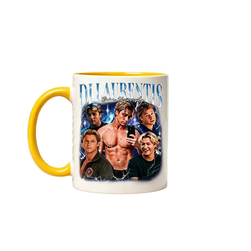 Ceramic Coffee Mug 350ml Capacity Dishwasher Safe Microwave Safe Durable Handle Printed Design Suitable for Hot and Cold Beverages