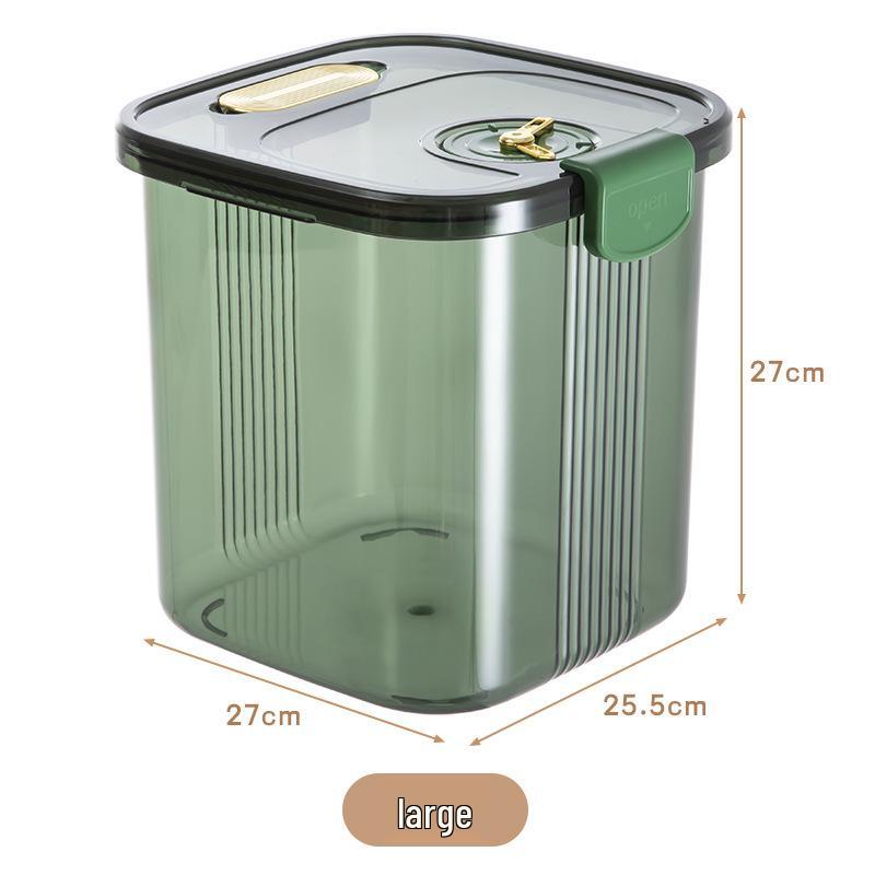 Large Capacity Rotating Rice Storage Container - Moisture & Insect Proof