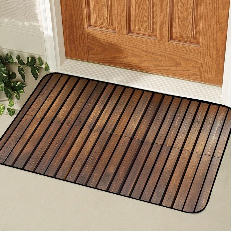Retro Square Diatom Mud Bathroom Anti-Slip Mat 3.5Mm Thick Shower Room Door Absorbent Mat Toilet Mat Door Mat