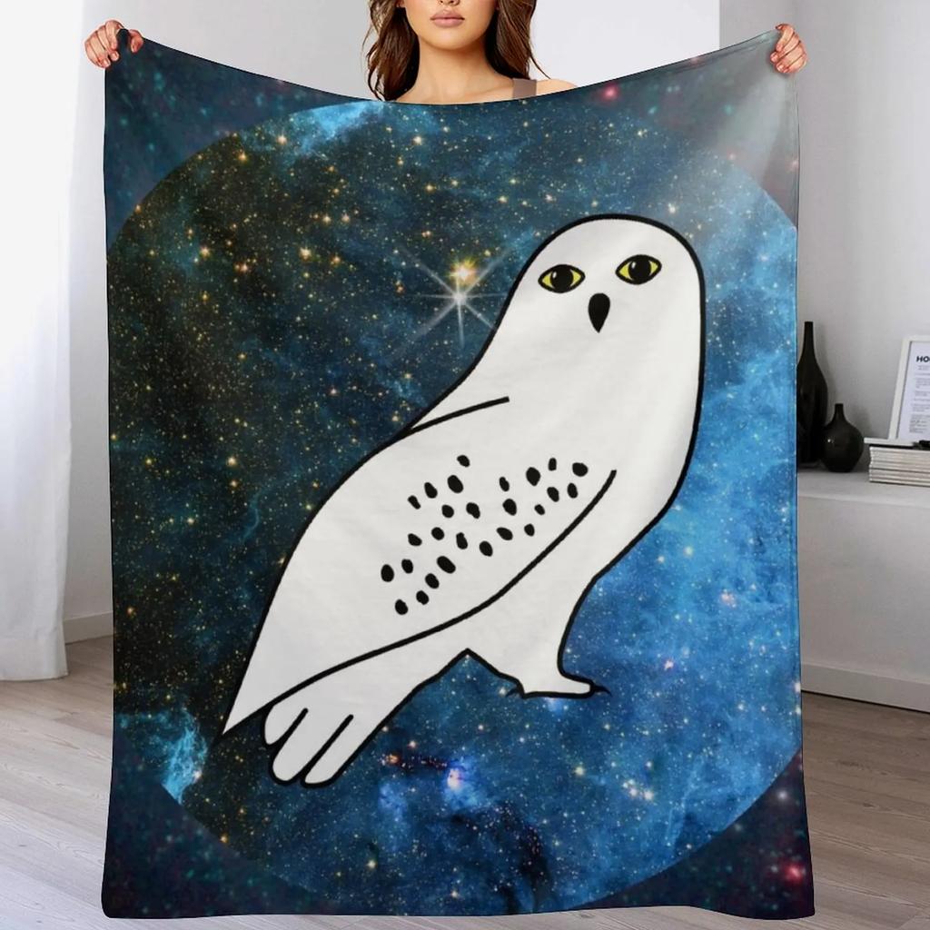 White owl Throw Blanket All Weather Soft Throw Blanket for Sofa