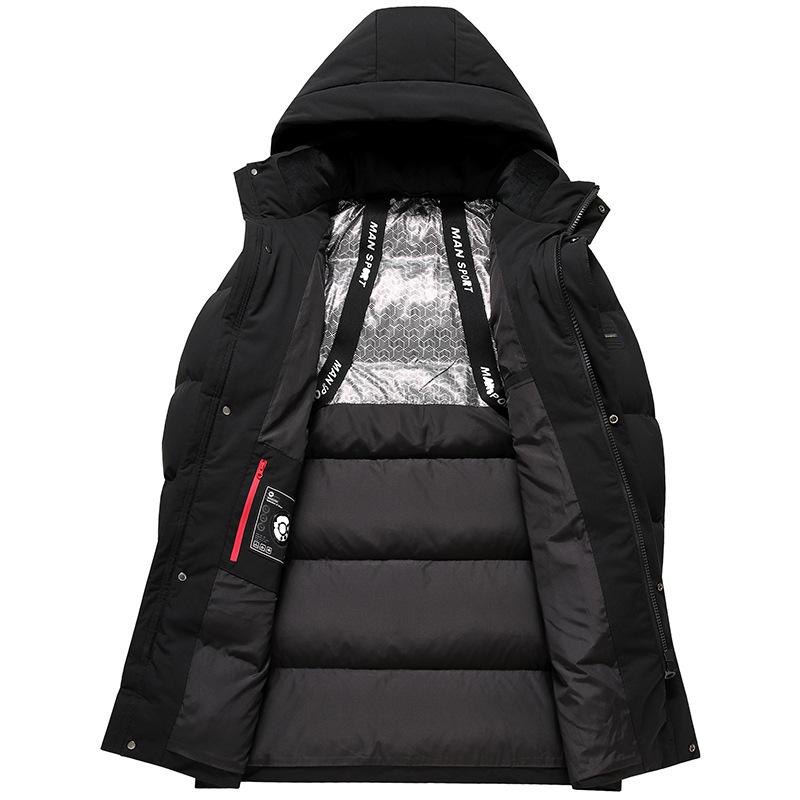 Couple Men and Women Same Style Alpine Down Jacket Winter New Style Removable Hood Thickened Simple Outdoor Trendy Down Jacket
