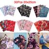 30Pcs Japanese Printed Cotton Fabric DIY Needlework Dress Patchwork Cloth Quilting Handmade Sewing Home Textile Material 20*25cm