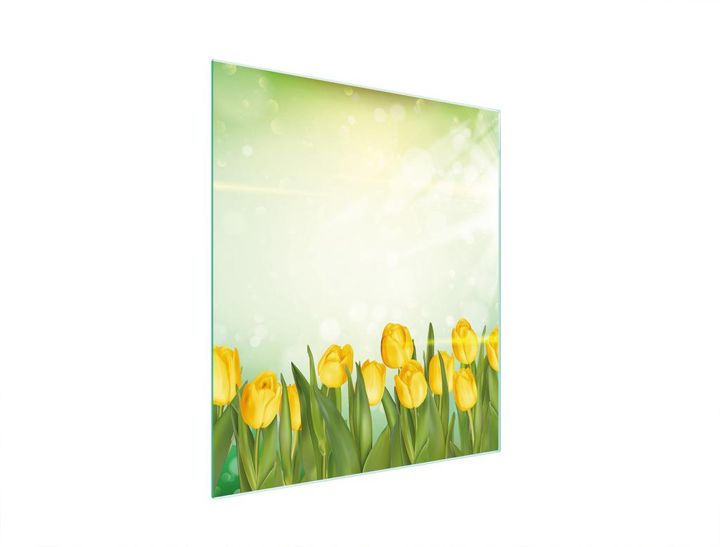 SZKLANA DESKA DO KROJENIA 45x52 TULIPANY