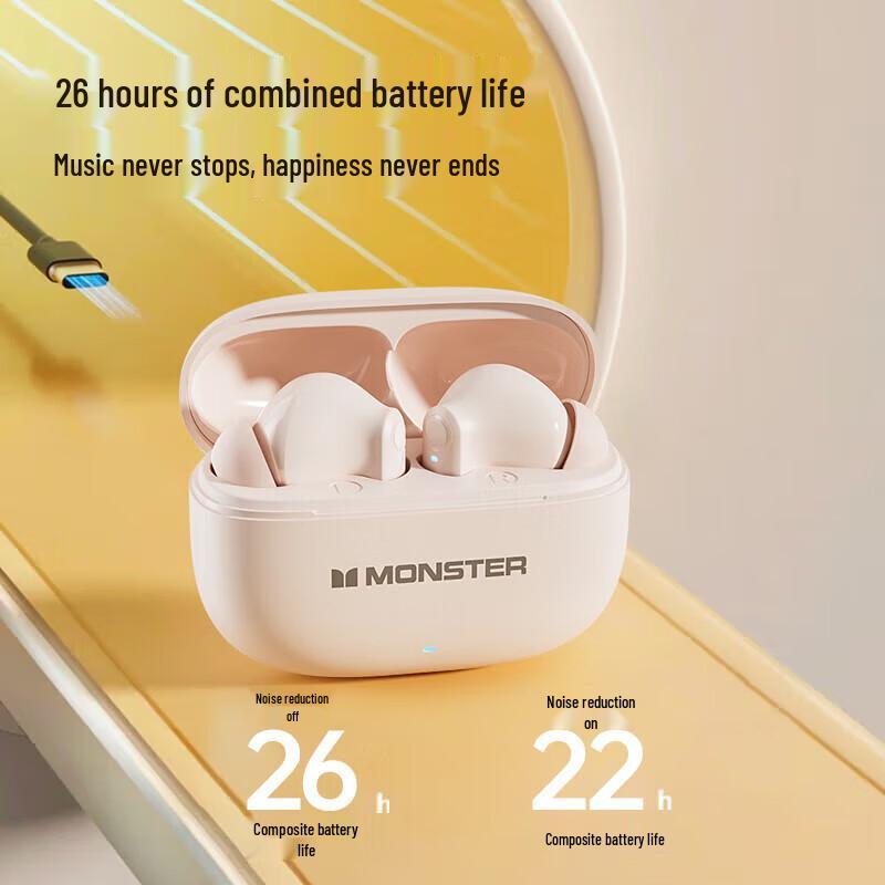 Monster XKT27 ANC Wireless Half-in-ear Earbuds