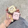 Cute Cartoon Rilakkuma Bear Earphone Case For Airpods 4 2 3 1 Pro 3 2 Wireless Bluetooth Headset Protective Cover With Pendant