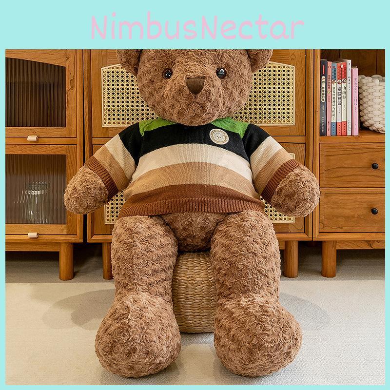 Striped Bill Handsome Bear Plush Toys Cute Dolls Girlfriend Gifts Birthdays