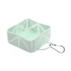 Collapsible Silicone Dog Bowl Portable Foldable Pet Water Food Bowl with Clip for Outdoor Travel Hiking Camping