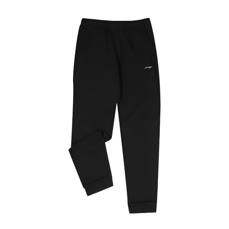 Мужские вязаные спортивные штаны Li Ning Черные Умеренные спортивные штаны ASWKC51-1 L