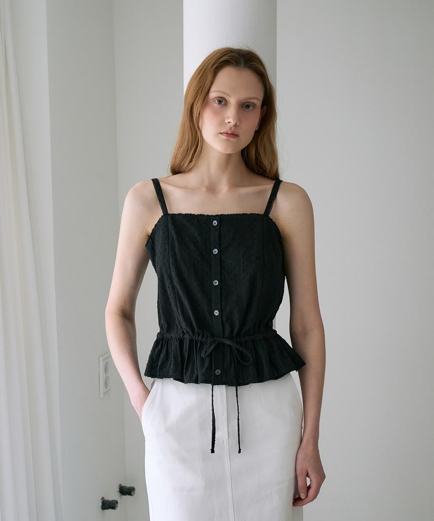 DEHEVE Lace String Sleeveless [Black]